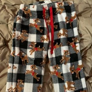 christmas reindeer pajama pants